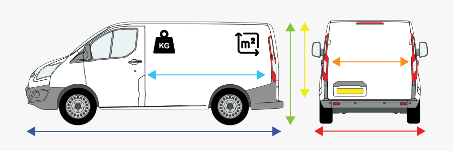 Vehicle Dimensions - Commercial Vehicle, Transparent Clipart