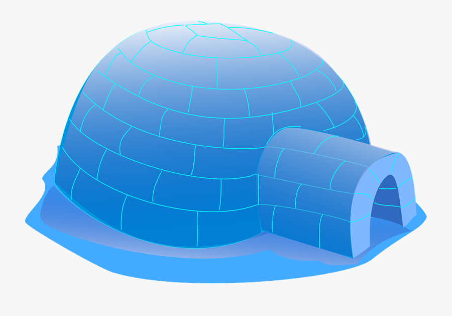 Igloo, Snow, Ice, House, Cold, Blue, Winter, Polar - Portable Network Graphics, Transparent Clipart