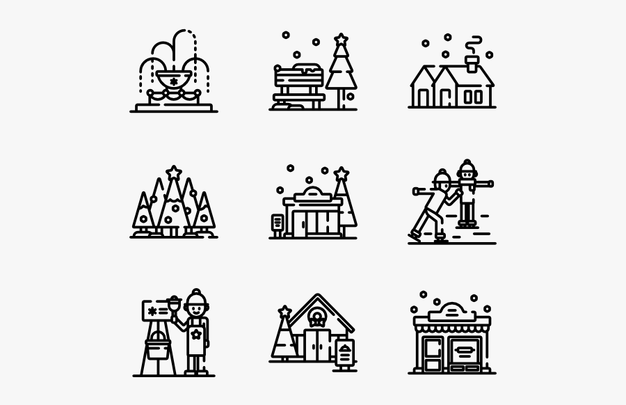 Christmas City - Elaborate Icon , Free Transparent Clipart - ClipartKey