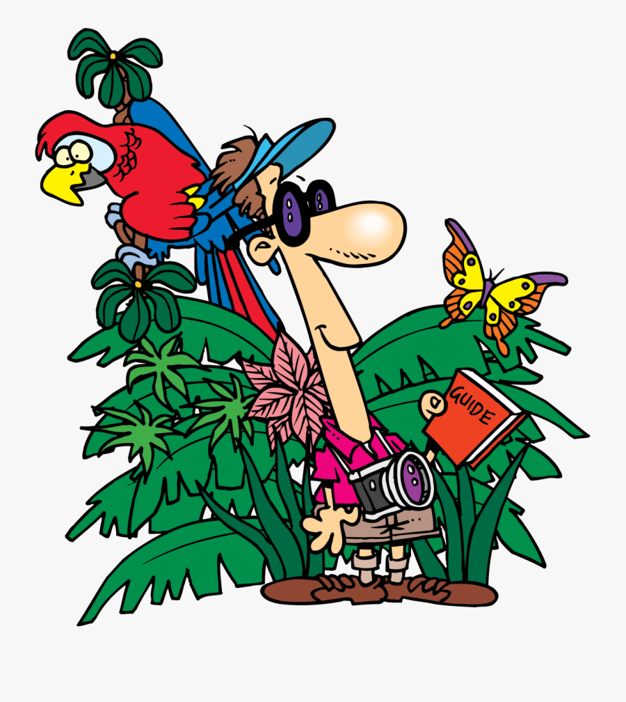 Church Docents Thursday Night In Parish Just - Tourist In The Jungle Cartoons, Transparent Clipart