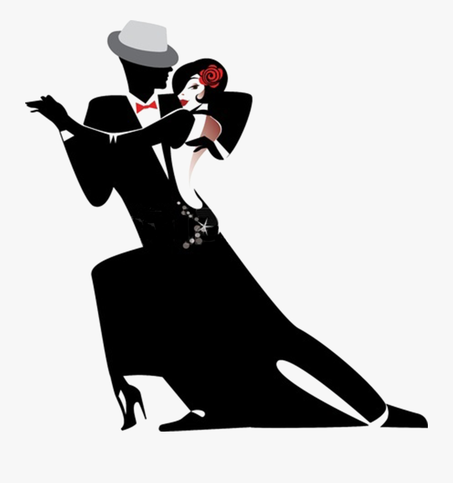 Tango Dance Silhouette - Two Or More To Tango Podcast, Transparent Clipart