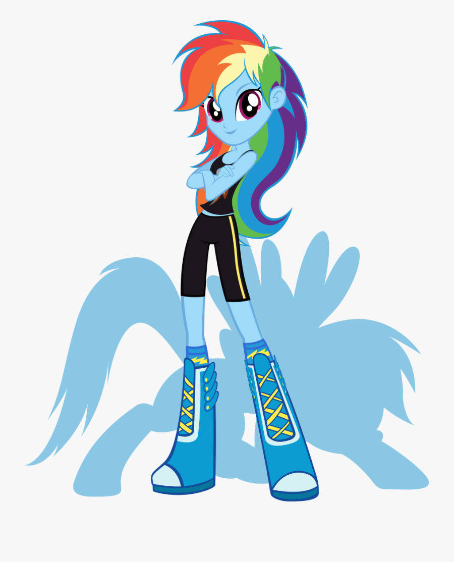 Rainbow Dash Pinkie Pie Rarity Twilight Sparkle Applejack - My Little Pony Girl Rainbow Dash, Transparent Clipart