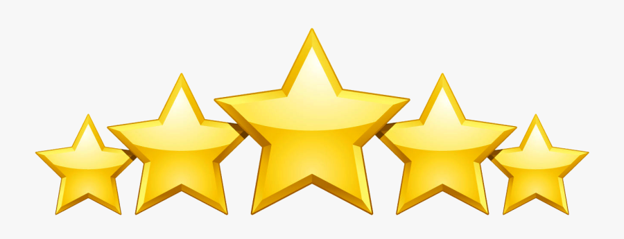 5 Star Rating Png, Transparent Clipart
