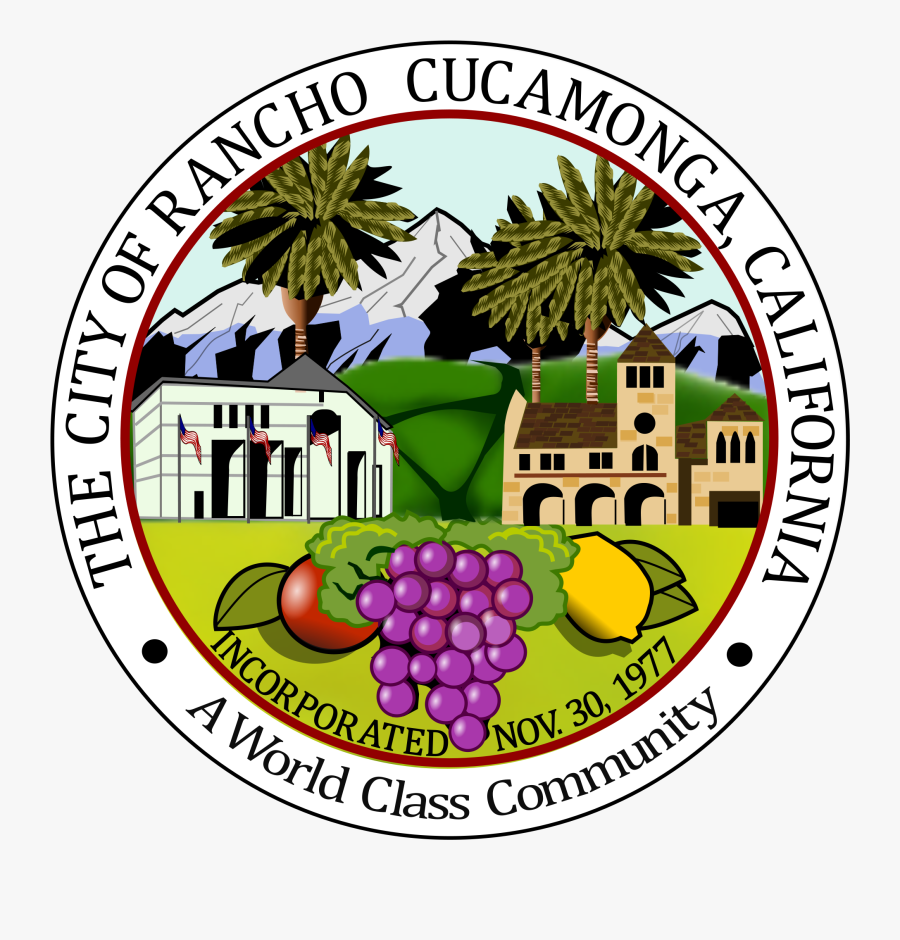 Rancho Cucamonga California Seal, Transparent Clipart
