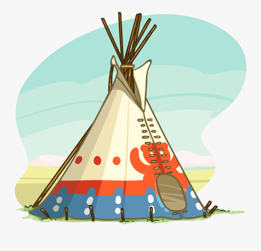 Itembrowser - Teepee Native American Clip Art, Transparent Clipart