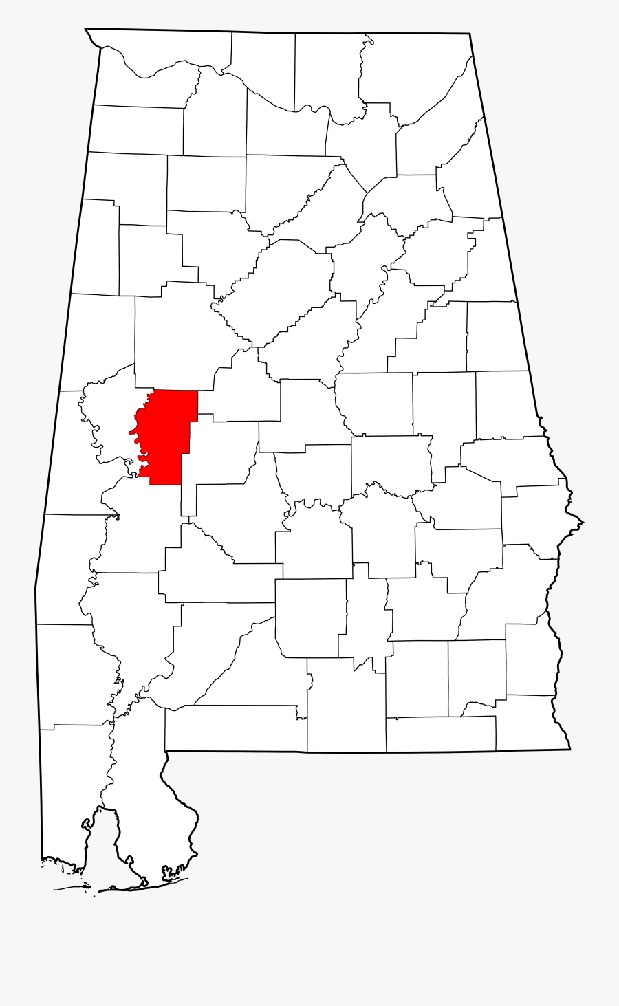 File Map Of Highlighting - Limestone County Alabama Map, Transparent Clipart