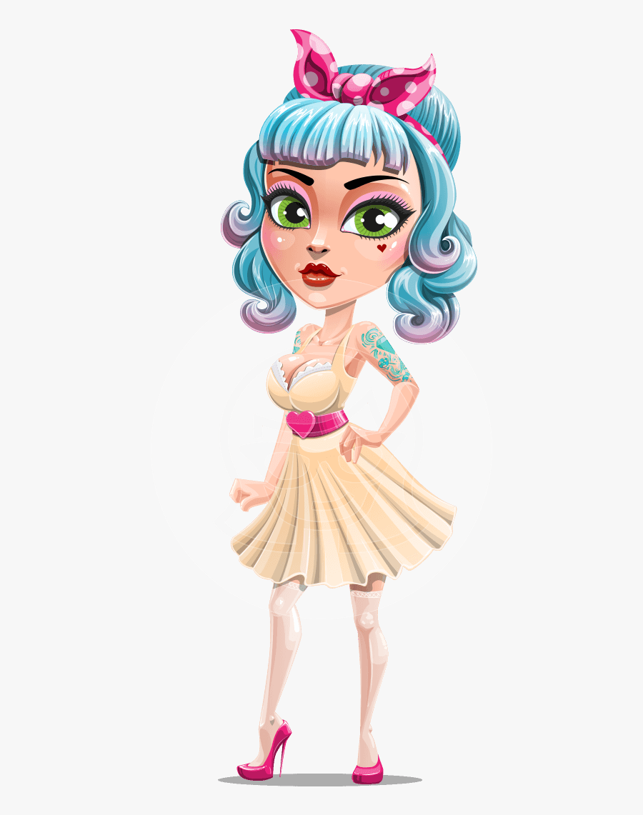 Makeup Cartoon Sexy Girl, Transparent Clipart