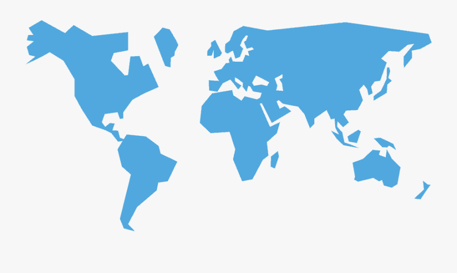 Most Smokers Want To Stop Smoking But Don"t Have Access - Vector Flat World Map, Transparent Clipart
