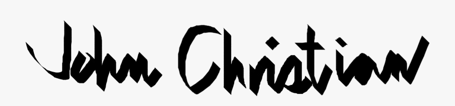 Johnxtian - Calligraphy, Transparent Clipart