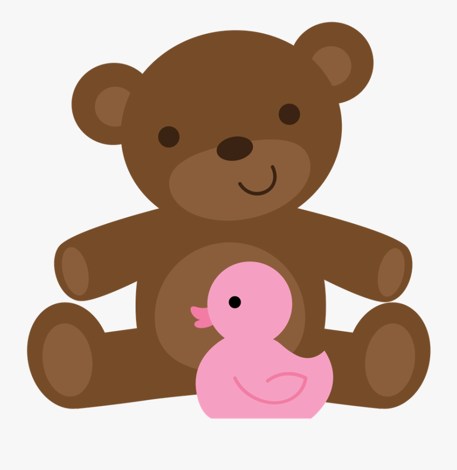 Ositos Con Paragua Baby Shower Png, Transparent Clipart