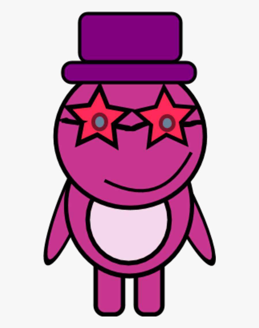 Teddy Bear With Star Eyes And Wearing A Hat - Clip Art, Transparent Clipart