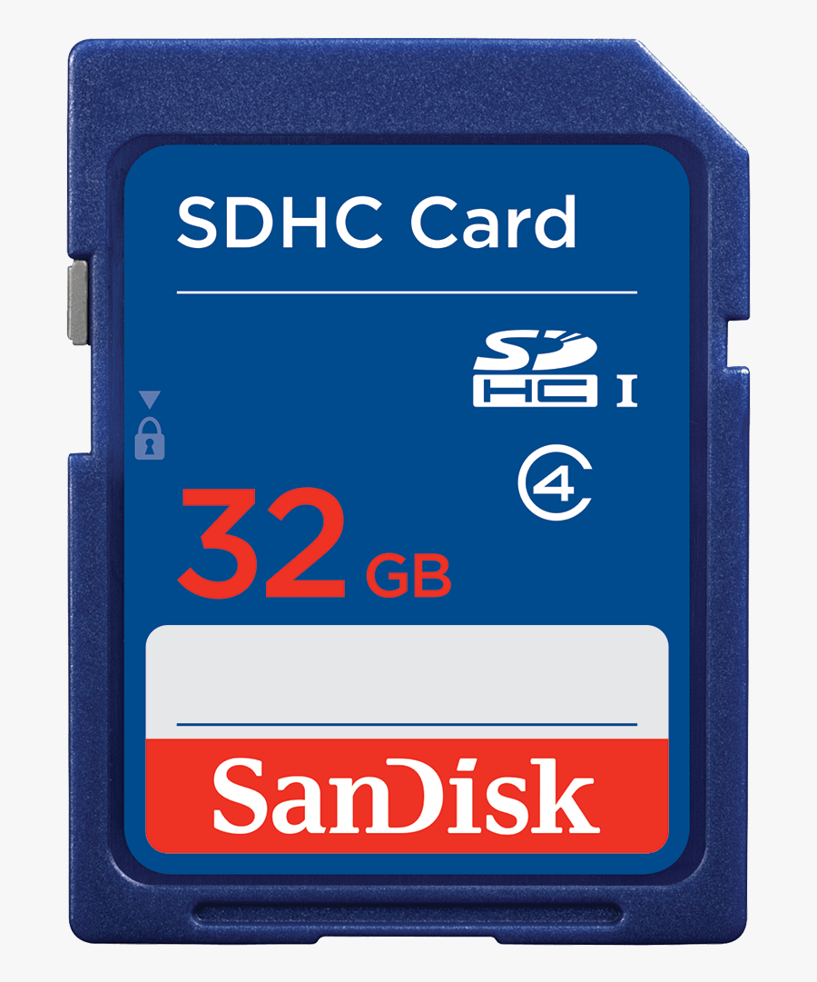 Sdhc Memory Card, Transparent Clipart