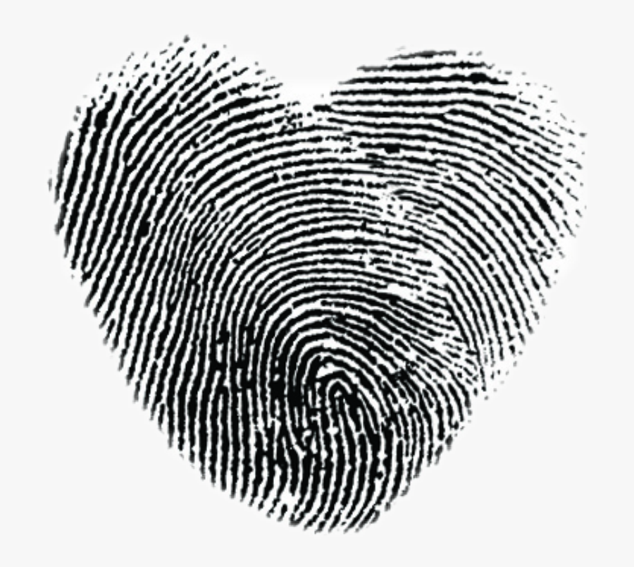 #heart #thumbprint - Fingerprint Tattoo Heart, Transparent Clipart