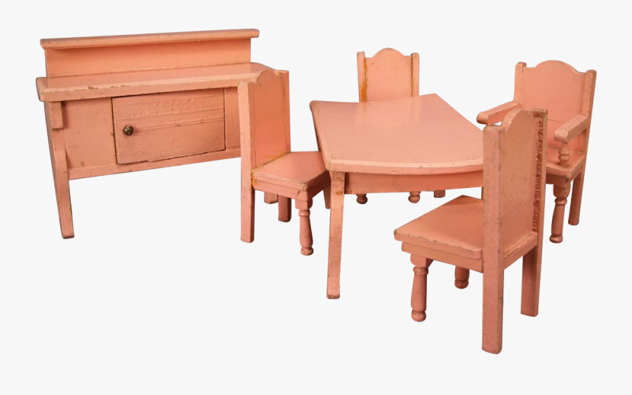 Vintage Doll House Furniture - Chair, Transparent Clipart