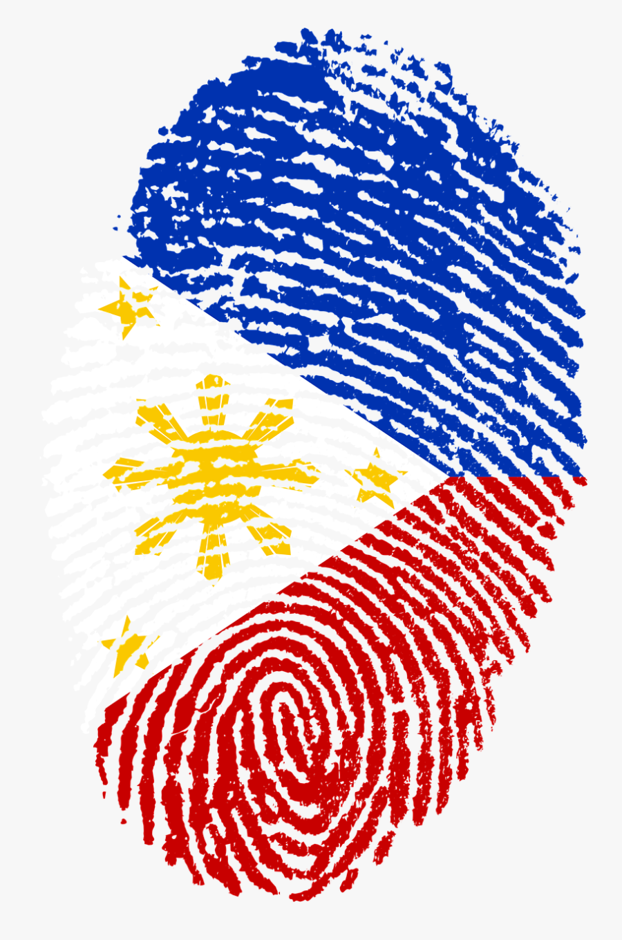 Fingerprint Philippines, Transparent Clipart