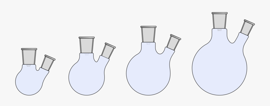 Flask - Glass Bottle, Transparent Clipart