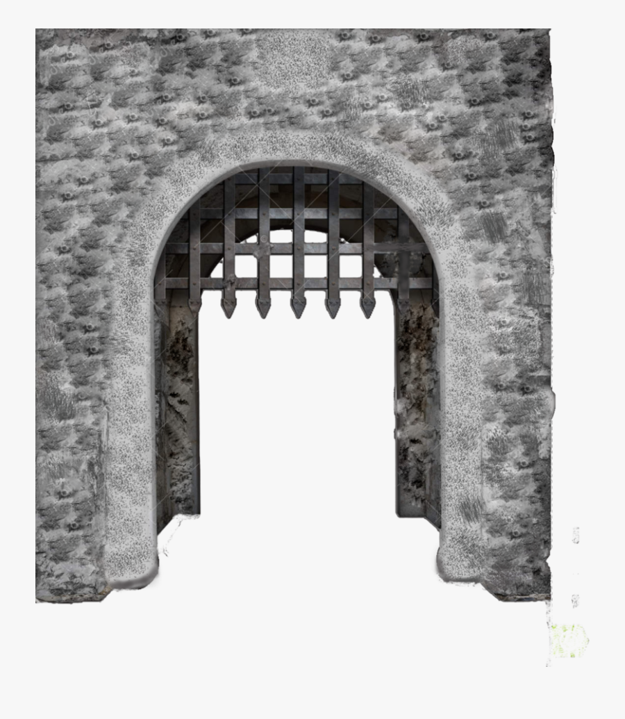Medieval Main Enter Isolated - Medieval Castle Gates, Transparent Clipart
