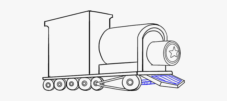 How To Draw A Train In A Few Easy Steps Easy Drawing - Drawing Train, Transparent Clipart