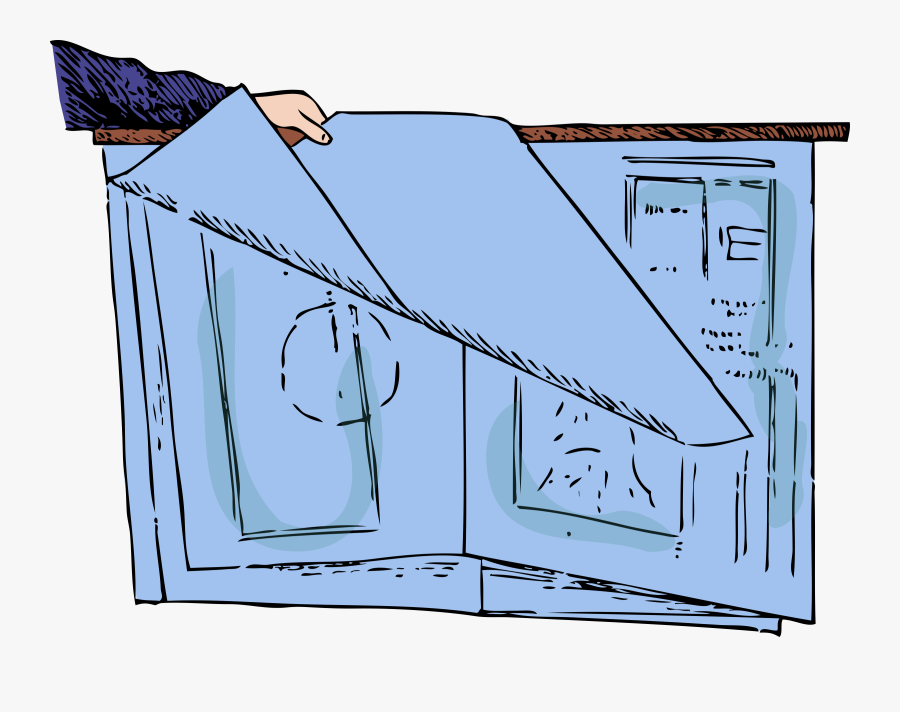 Blueprints Colour Big Image - Blue Prints Clip Art Black White Free, Transparent Clipart