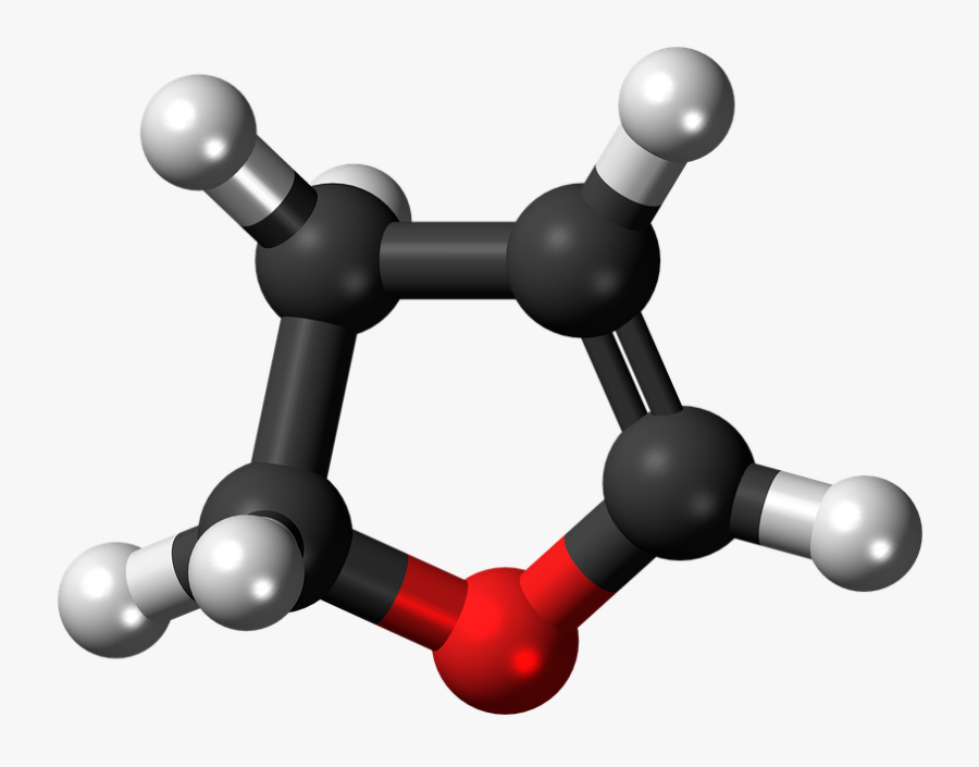Oxolene, Oxygen, Heterocycle, Model, Molecule, Chemical - Cyclohexane Ball And Stick Model, Transparent Clipart