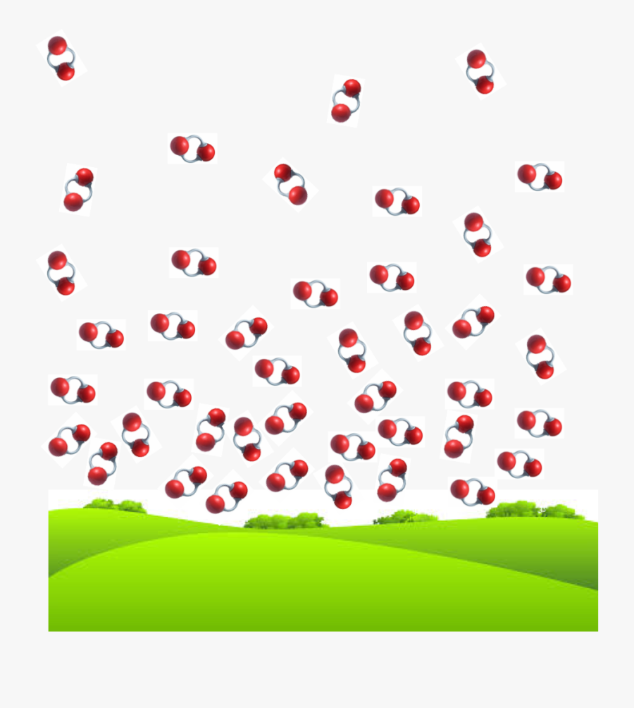 Pastoral Scene, With Oxygen Molecules - Circle, Transparent Clipart
