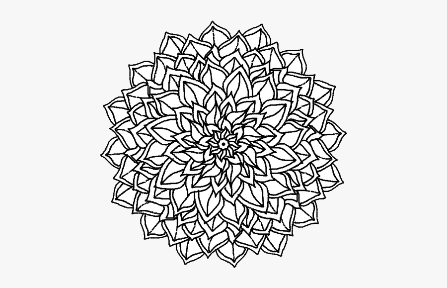 Mandala Tattoo Simple - Simple Basic Mandala Png, Transparent Clipart