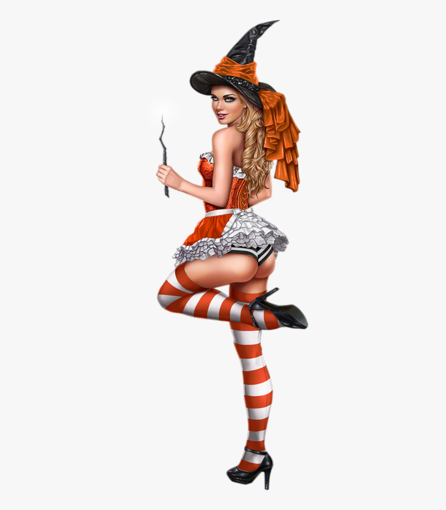 Transparent Sexy Halloween Png - Sexy Witch Transparent Png, Transparent Clipart