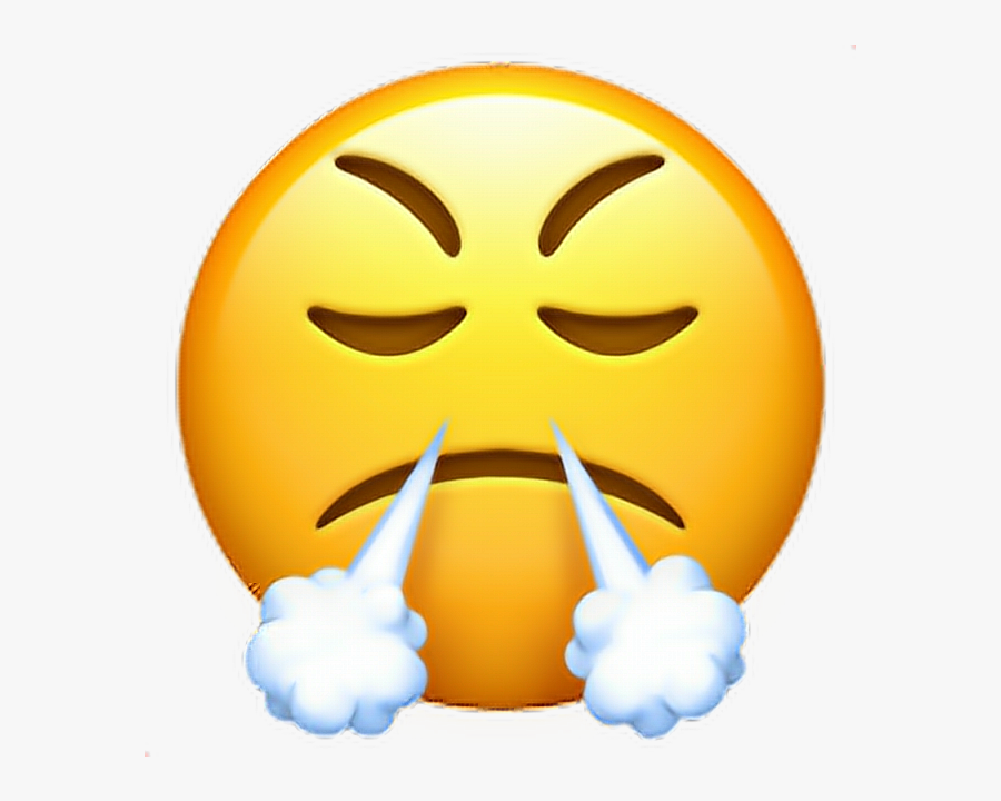 Transparent Triumph Clipart - Emoji With Air Coming Out Of Nose, Transparent Clipart