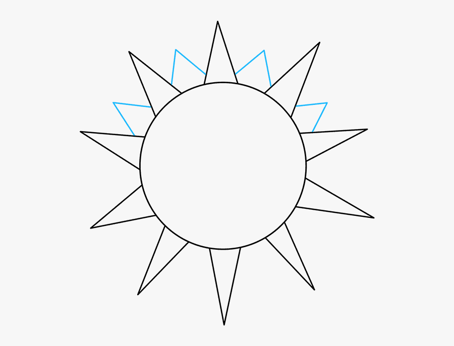 Drawing Sun The - Circle, Transparent Clipart