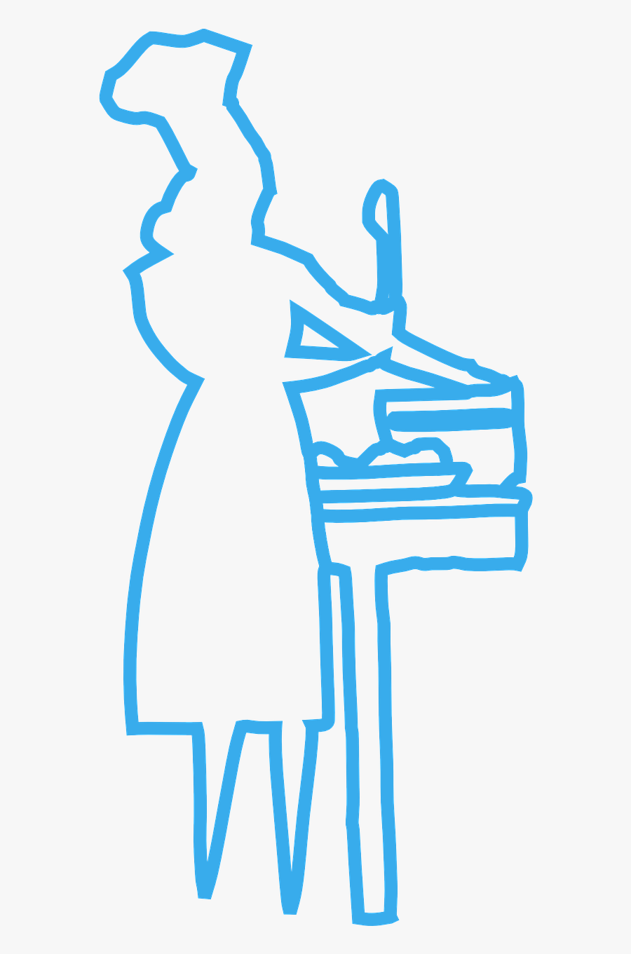 Vector Graphics,free Pictures, Free Photos, Free Images, - Woman Chef Outline Clipart, Transparent Clipart