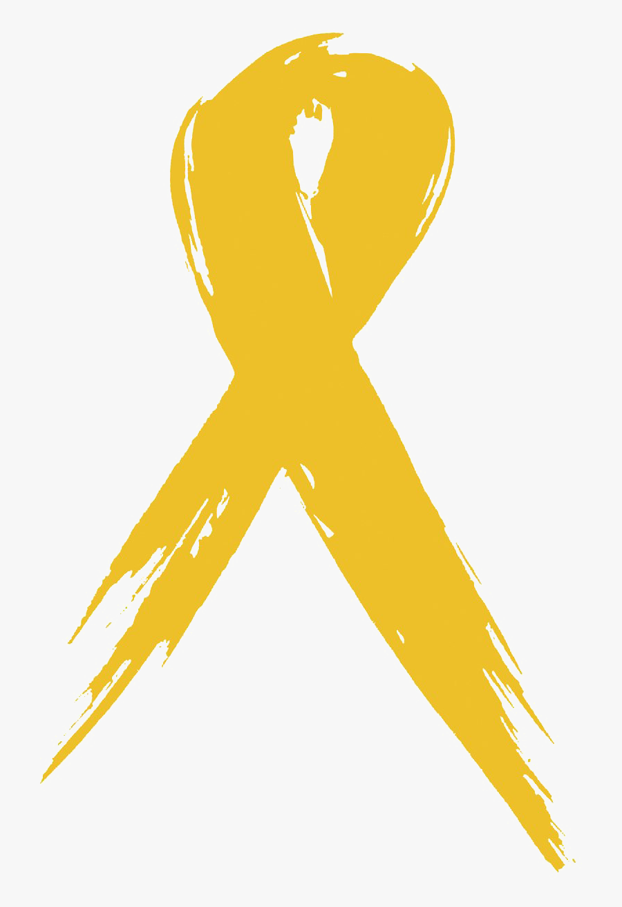 Yellow Ribbon Png Free Download - Breast Cancer Ribbon Brush, Transparent Clipart