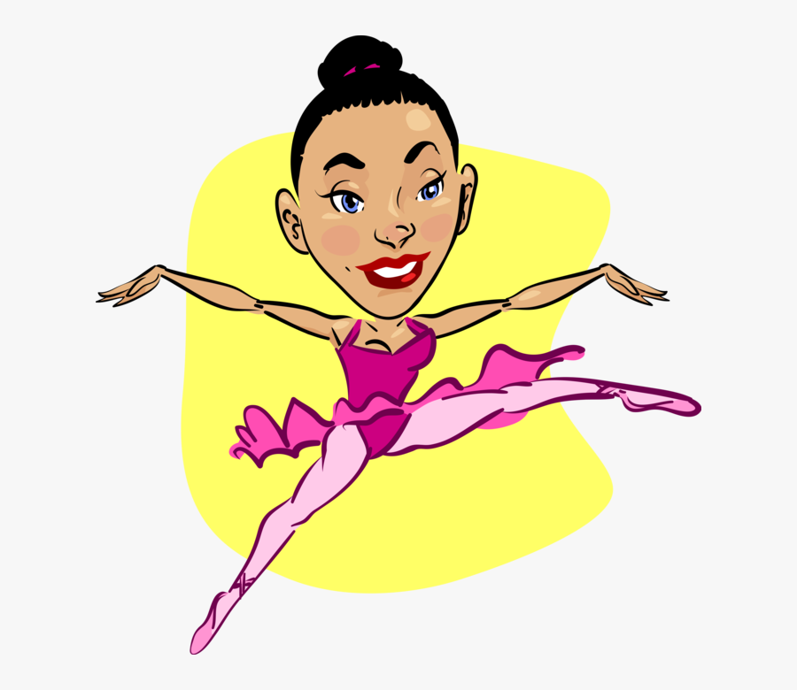 Vector Illustration Of Ballet Ballerina Dancer Dancing, Transparent Clipart