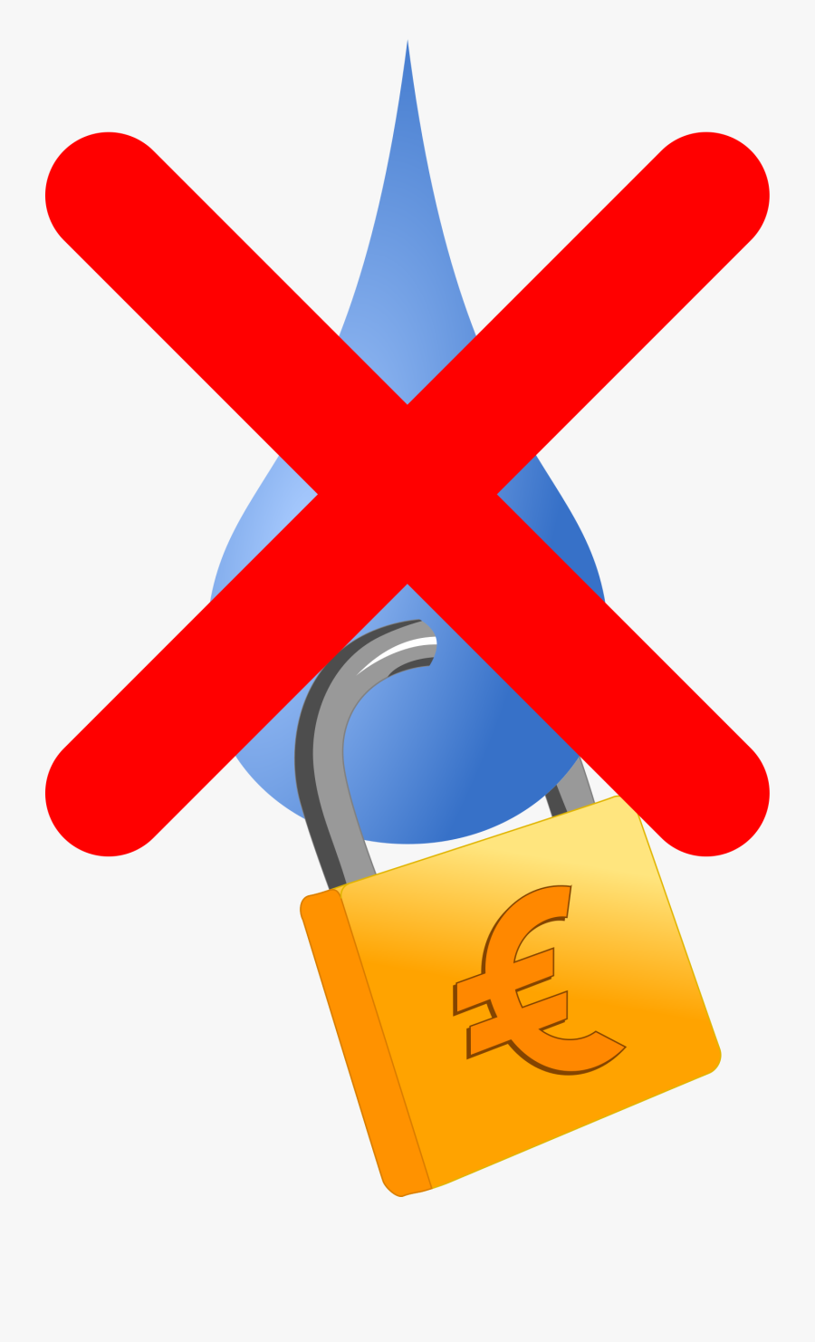 No Acqua Privatizzata - Privatization Clipart, Transparent Clipart