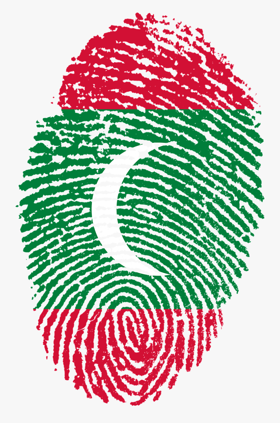 Fingerprint Clipart Large - Morocco Fingerprint, Transparent Clipart