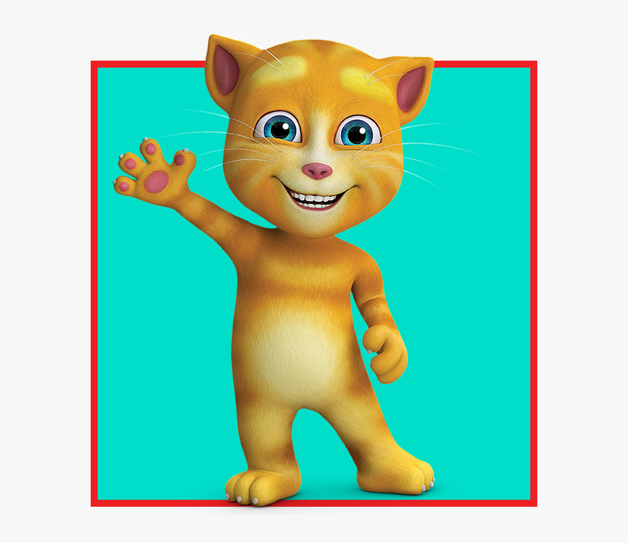 Talking Tom And Friends Ginger, Transparent Clipart