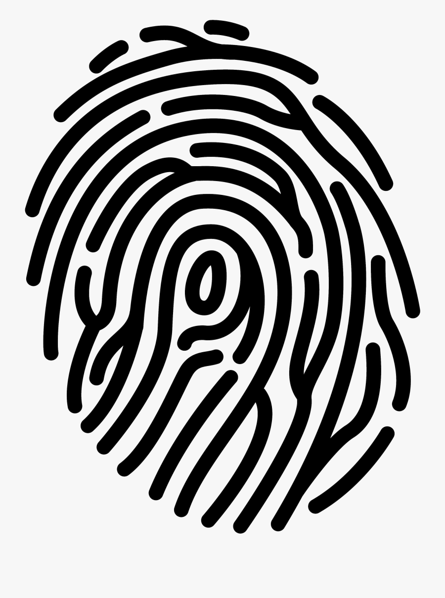 Fingerprint Easy To Draw, Transparent Clipart