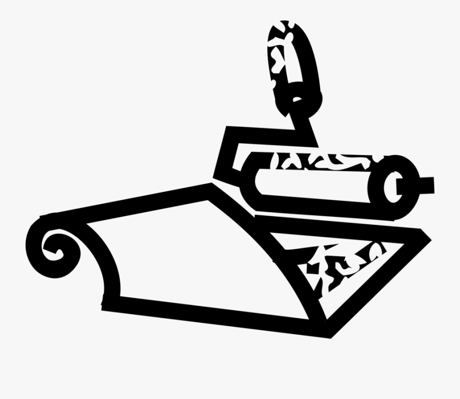 Vector Illustration Of Relief Printmaking Printing, Transparent Clipart