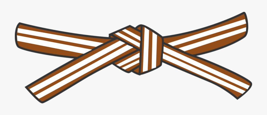 1st Kyu Grading Syllabus - Brown And Two White Belt Karate, Transparent Clipart