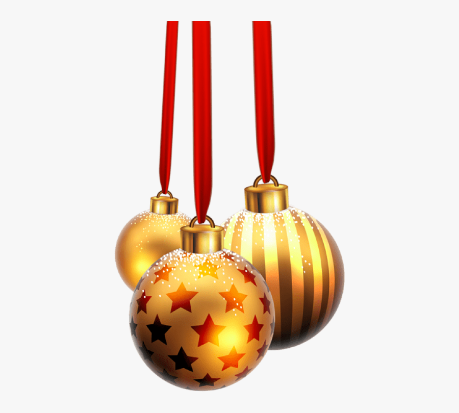 Christmas Ornaments In Snow Png - Christmas Balls With Snow Transparent, Transparent Clipart