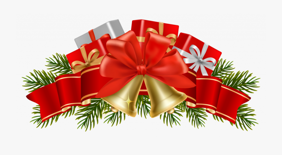 Clip Art Christmas Bells, Transparent Clipart