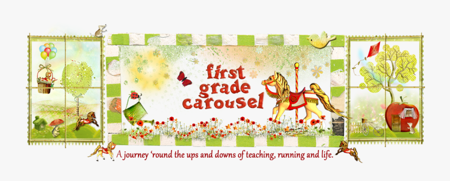 First Grade Carousel - Christmas Card, Transparent Clipart