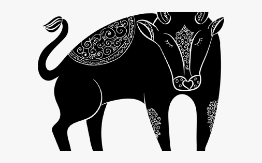 Taurus Astrological Sign Black Clipart Transparent, Transparent Clipart