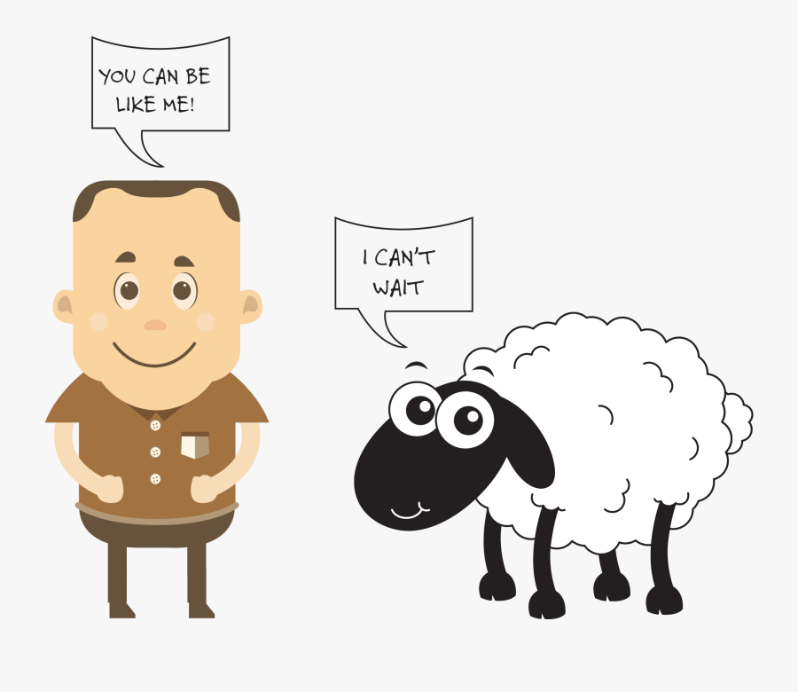 Sheep Clipart Gone Astray - Like Sheep Gone Astray Clipart, Transparent Clipart