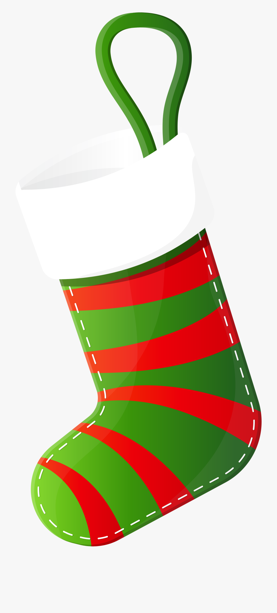 Green Christmas Stocking Png - Christmas Stocking, Transparent Clipart