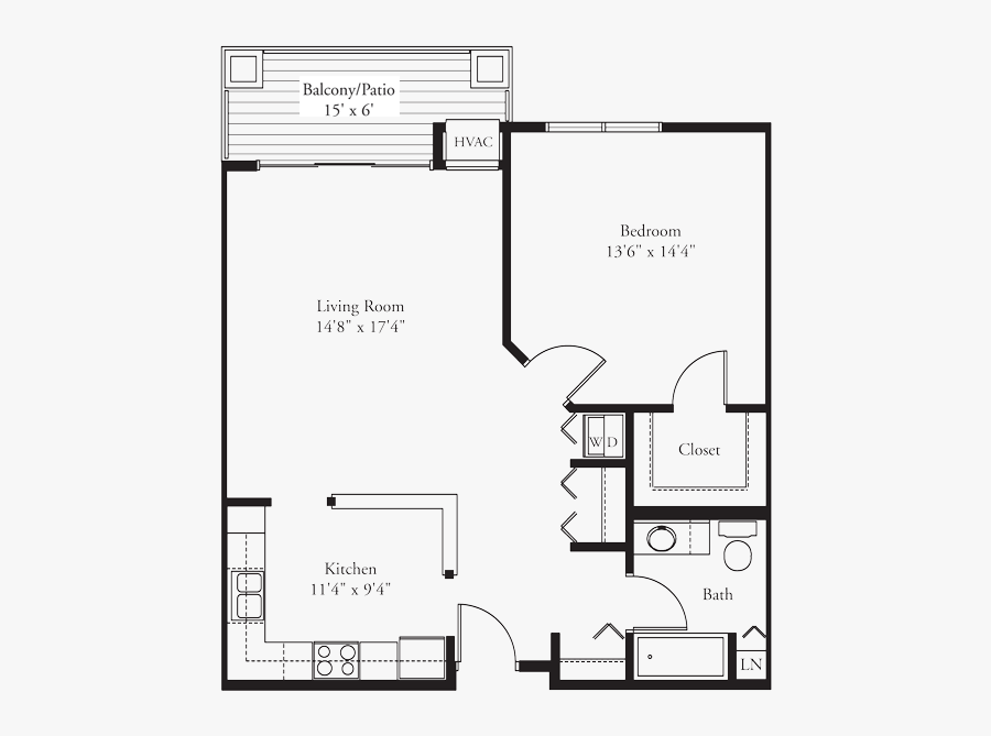 Floor Plans Png 1 Bedroom Condo Layout , Free