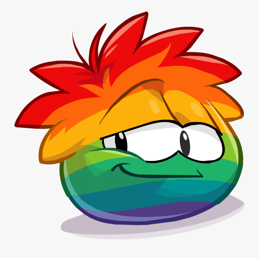 rainbow puffle plush