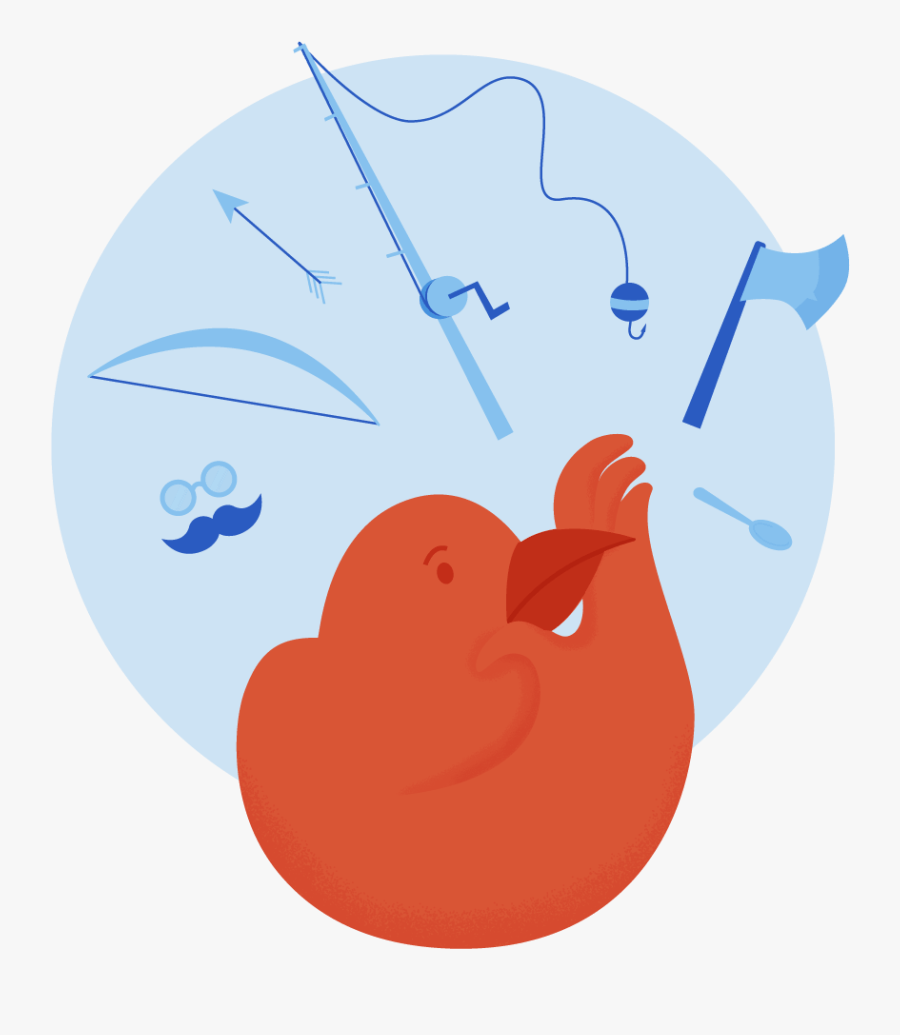 Bird Thinking Of A Disguise, Bow And Arrow, Fishing, Transparent Clipart