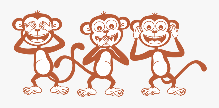 Father Of The Nation Mahatma Gandhi Through His 3 Wise - Three Wise Monkeys Gandhiji, Transparent Clipart