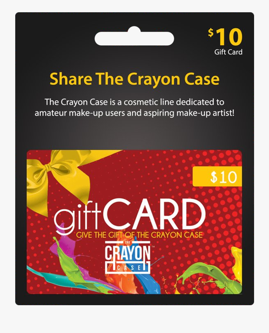 Crayons Transparent Big Red - Case Number On A Gift Card, Transparent Clipart