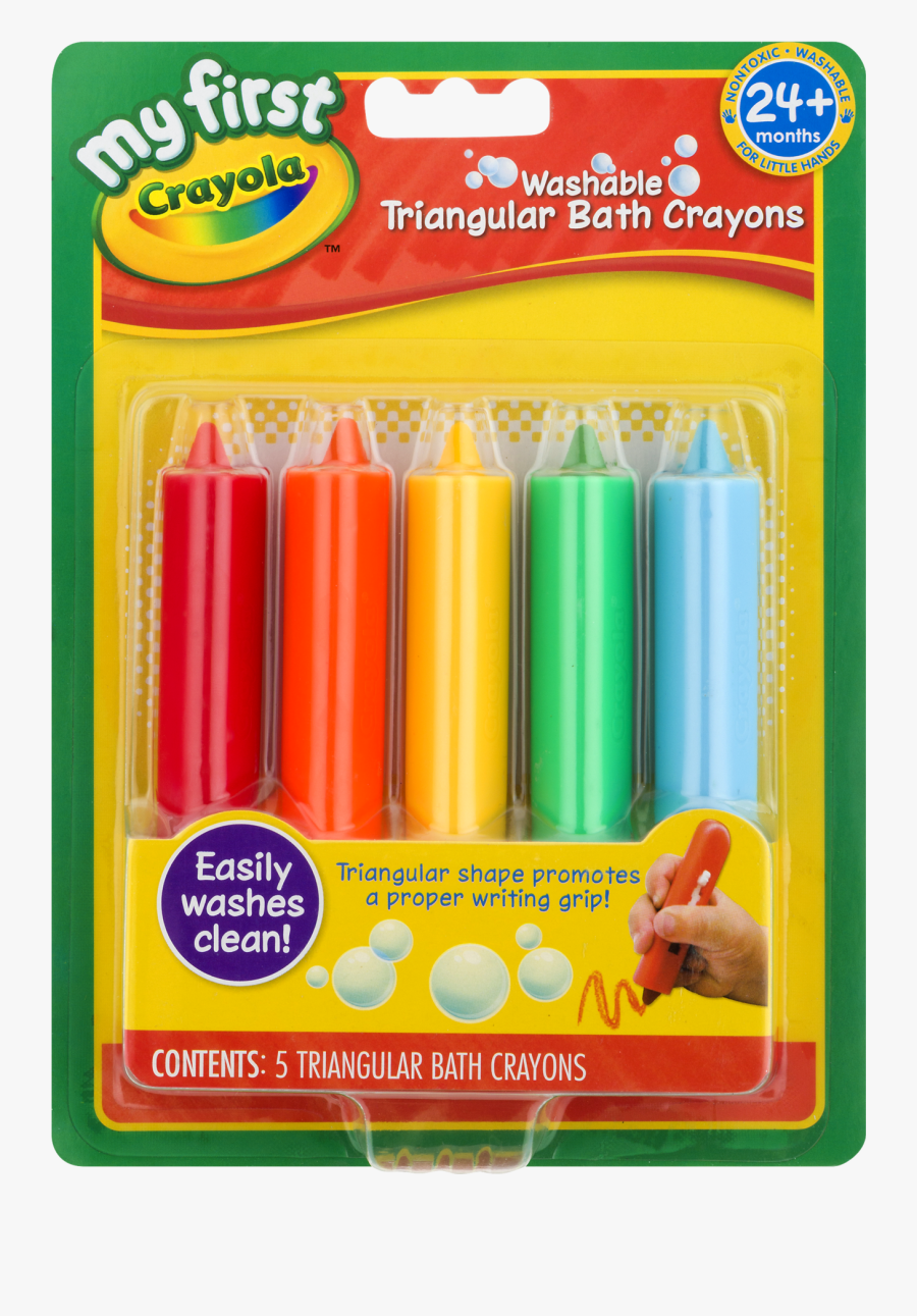 Crayons Transparent Clear - My First Crayola Bath Crayons, Transparent Clipart
